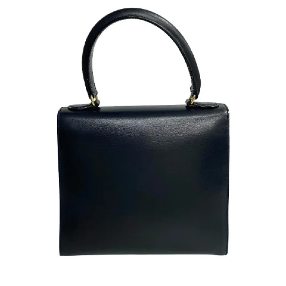 Celine Vintage Pre-owned Leather handbags Blue Dames