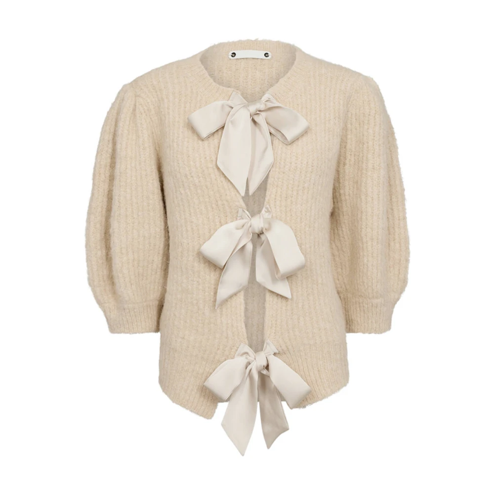 Co'Couture Strikvest met strik CoralieCC Stijl Beige Dames