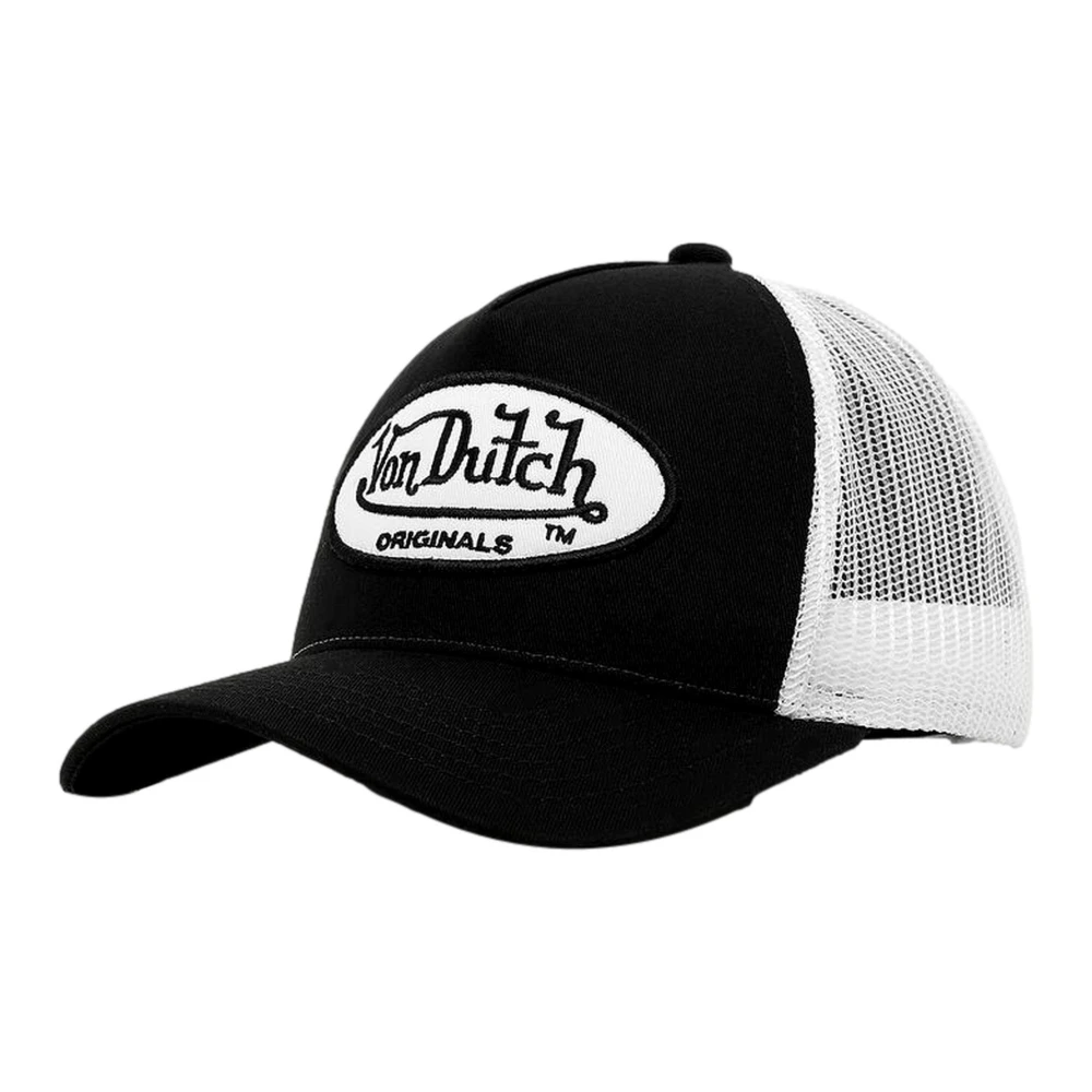 Von Dutch Zwarte Reflecterende Logo Trucker Cap Black Heren
