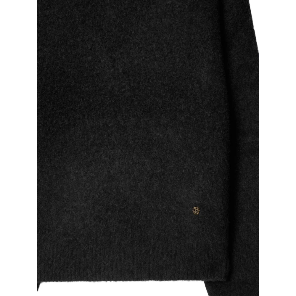 Burberry Luxe Crew Neck Sweater Black Heren