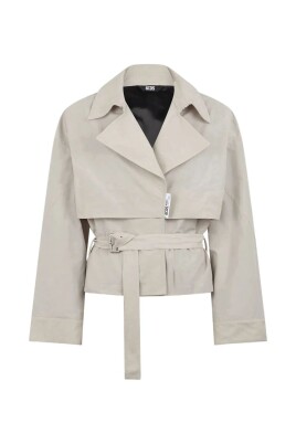 taupe-nylon-belt-short-trench