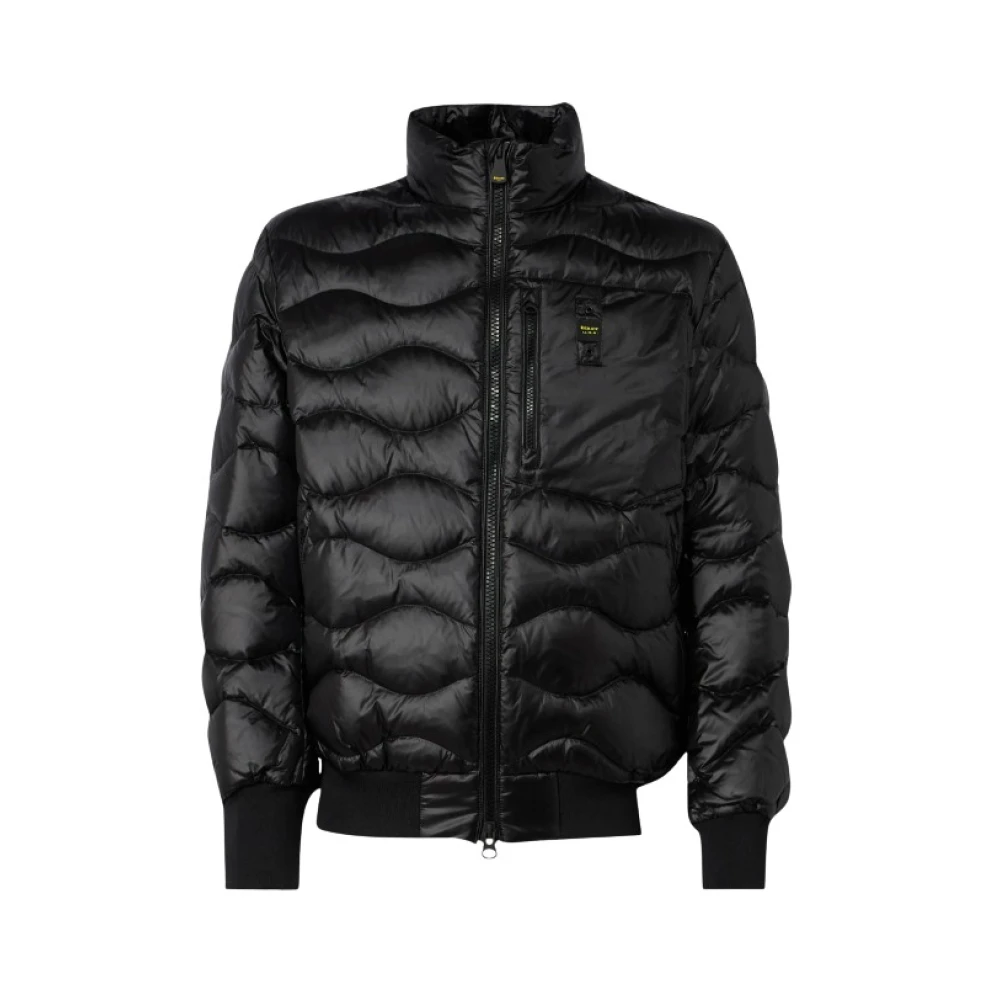Blauer Zwarte Gewatteerde Jas Daniel Black Heren