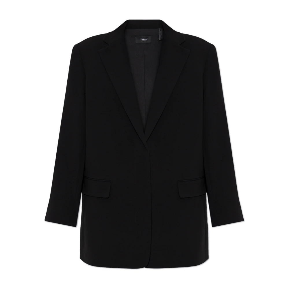 Theory Blazer met zakken Black Dames