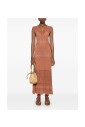 brown-dress-elegant-silhouette
