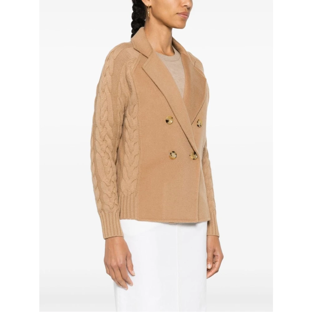 Max Mara Elegante Micio Jas voor Vrouwen Brown Dames
