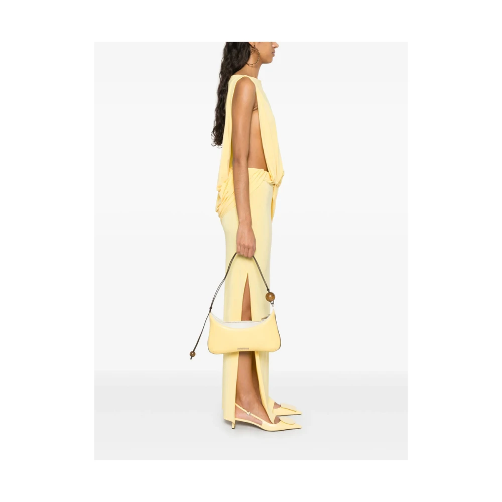 Jacquemus Pastelgele Crossbody Tas met Rits Yellow Dames