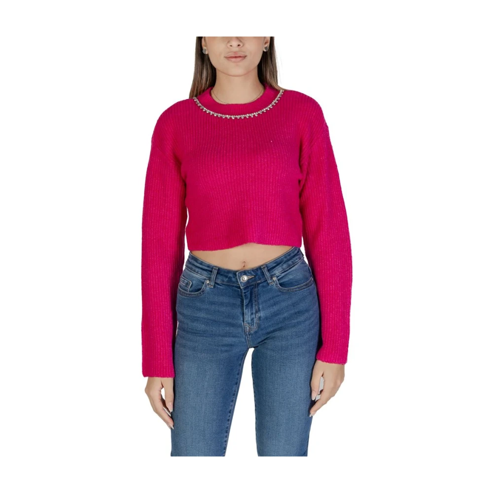 Only Rosa Gebreide Kleding Herfst Winter Pink Dames