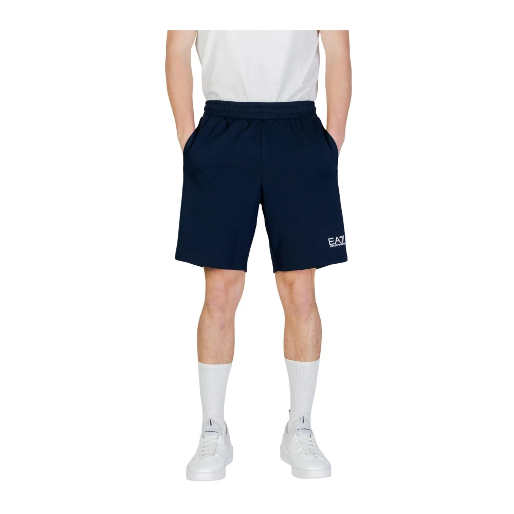 EA7 Emporio Armani Blue Cotton Knee Length - IT46 | M - Image 3