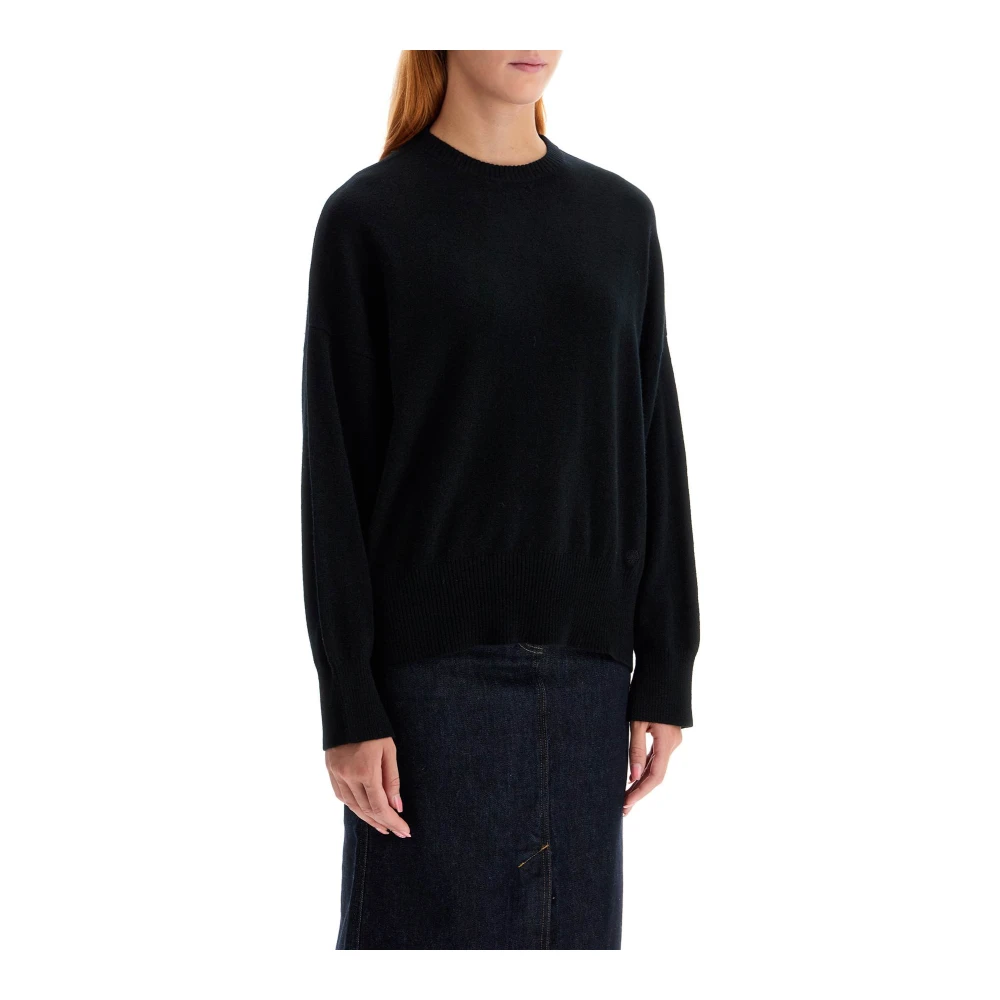 Loulou Studio Zachte Cashmere Pullover Sweater Black Dames