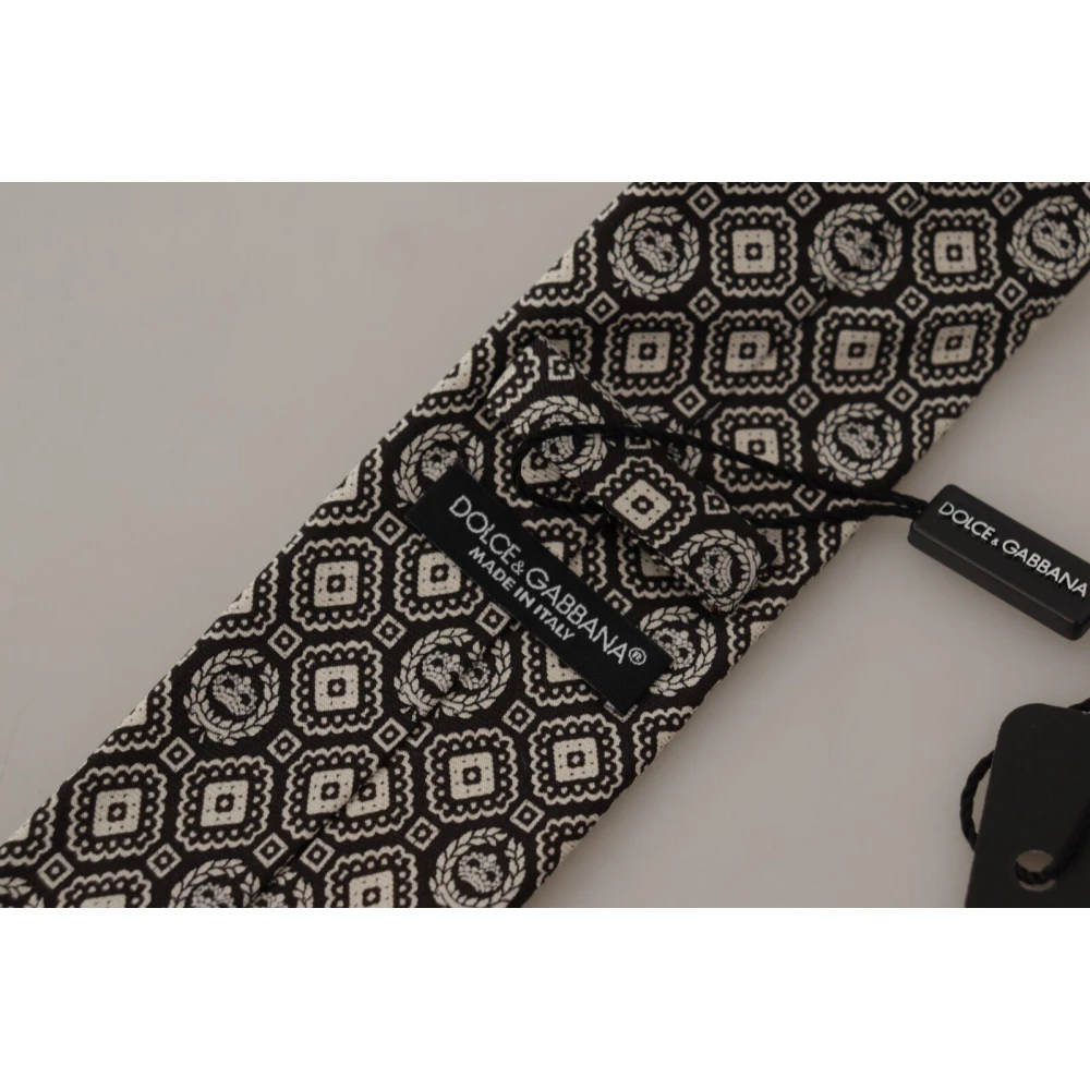Dolce & Gabbana Zijden Stropdas voor Heren Stijlvol en Elegant Black Heren