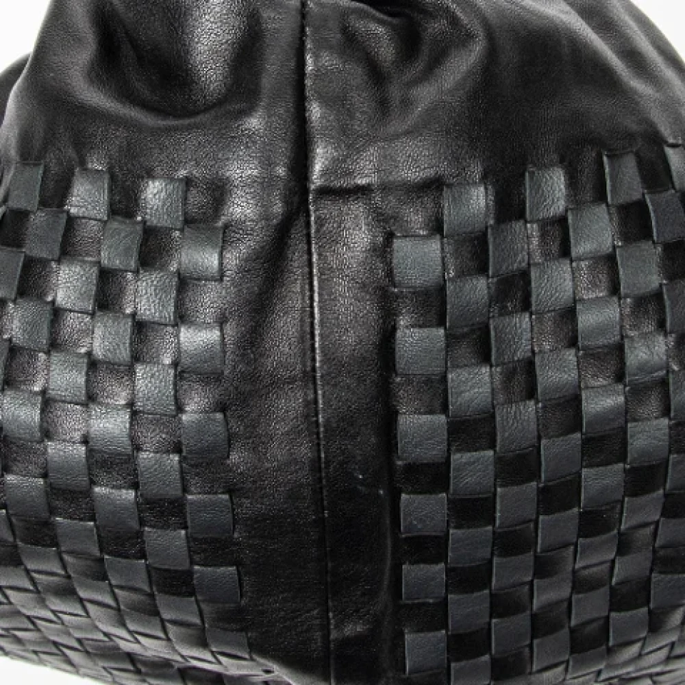 Bottega Veneta Vintage Pre-owned Leather shoulder-bags Black Dames