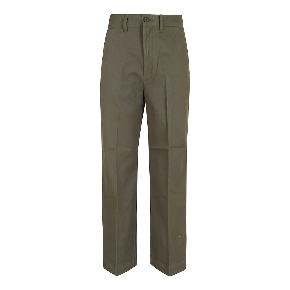 Polo Ralph Lauren Stijlvolle Groene Wijde Pijp Broek Green Dames