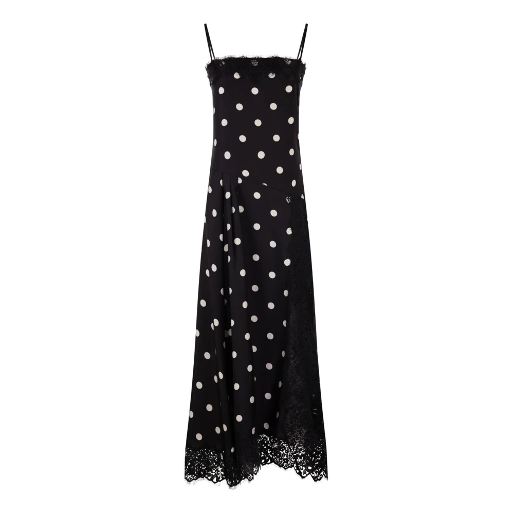 Sportmax Women's Black Polka-Dot Maxi Dress - Party Dresses - 2XS - Dresses