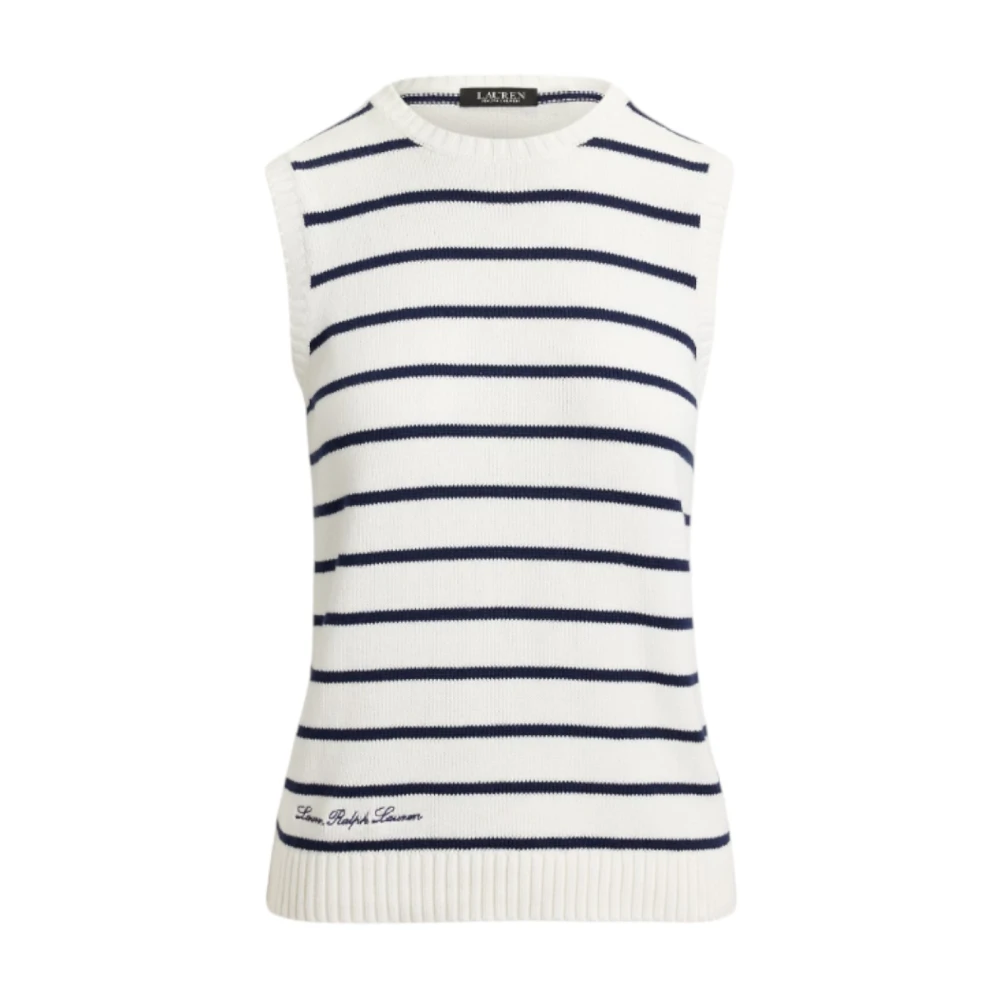 Ralph Lauren Donna Bianco Top, M, New,