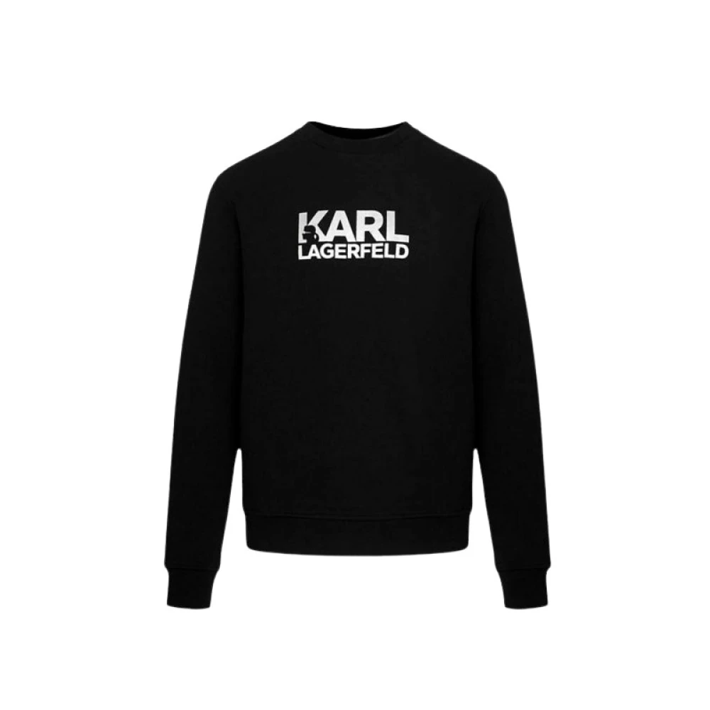 Karl Lagerfeld Men's Black Sweat Crewneck - Sweatshirts - S - Sweatshirts & Hoodies