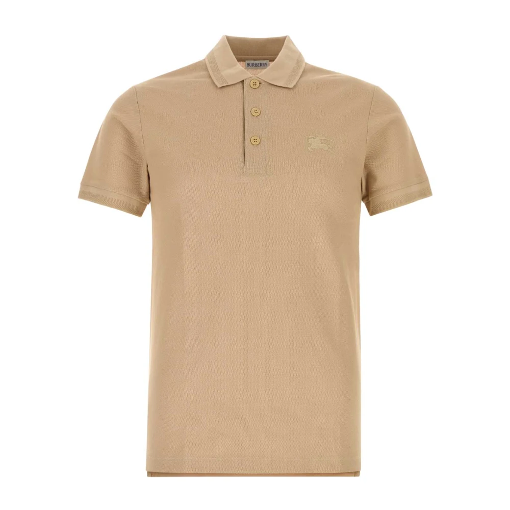 Burberry Men's Beige Cotton Piqué Polo Shirt - Polo Shirts - S - Tops