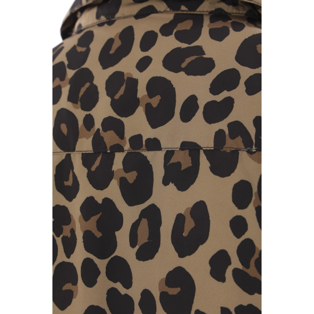 Aspesi Luipaardprint Jas Shirt Brown Dames