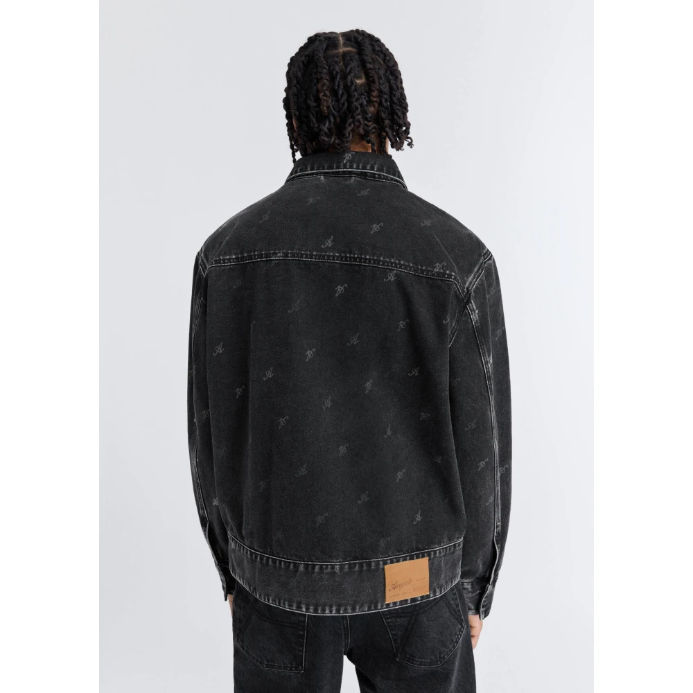 Axel Arigato Signature A Denim Jacket Gray Heren