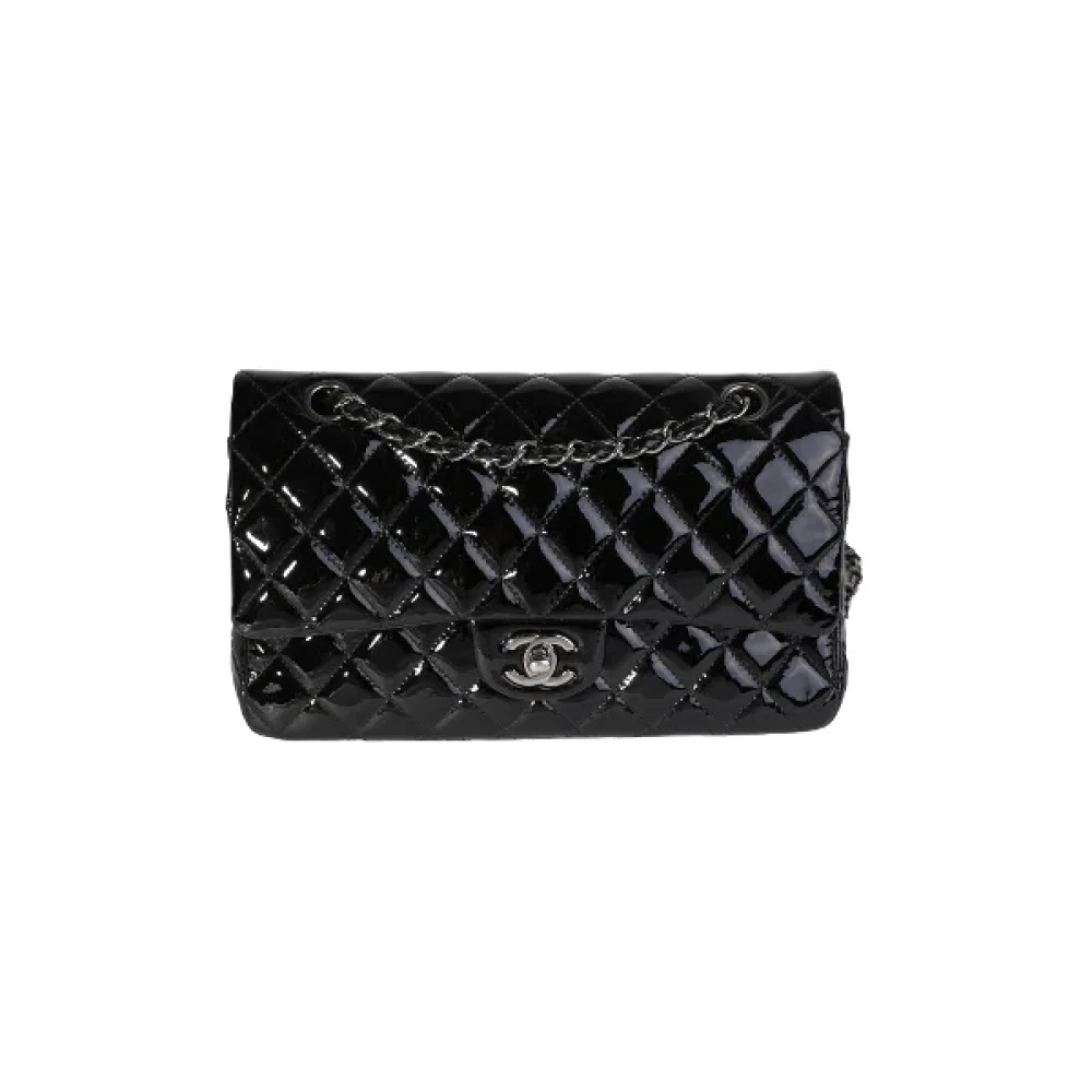 Chanel Vintage Pre-owned Leather crossbody-bags Gray Dames