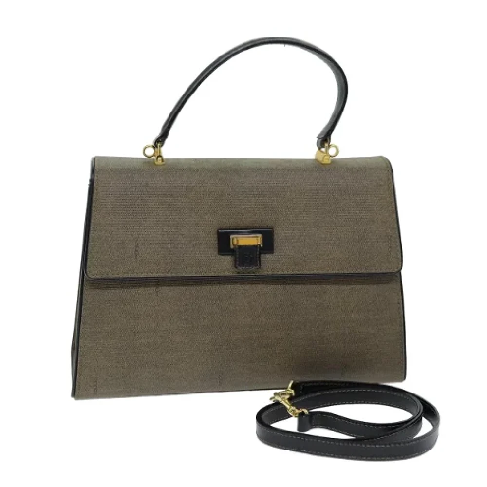 Fendi Vintage Pre-owned Leather fendi-bags Brown Dames
