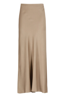 brown-elastic-waist-woman-skirt