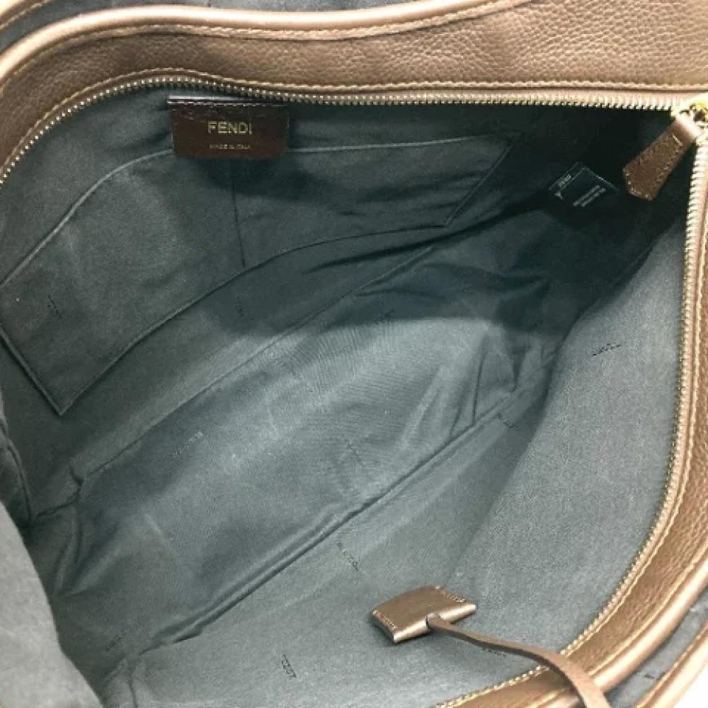 Fendi Vintage Pre-owned Leather fendi-bags Brown Dames