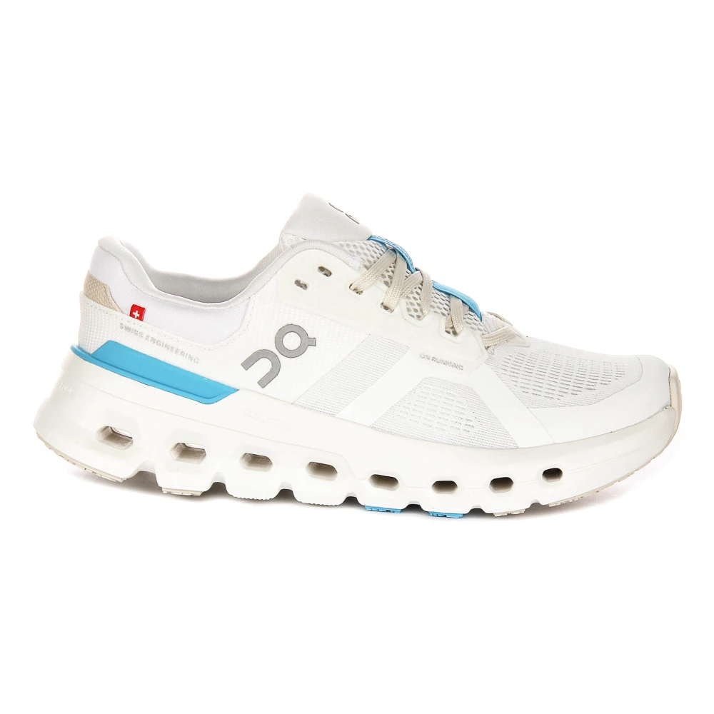 On Running Women's White Running Shoes, 8 Uk, Cloudrunner 2 Blue Shoes