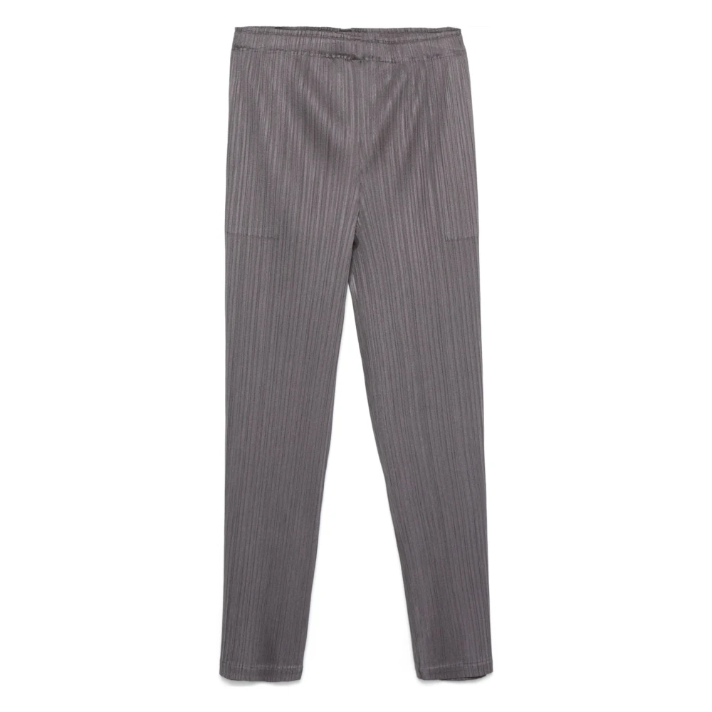 Issey Miyake Stijlvolle broeken voor mannen Gray Dames