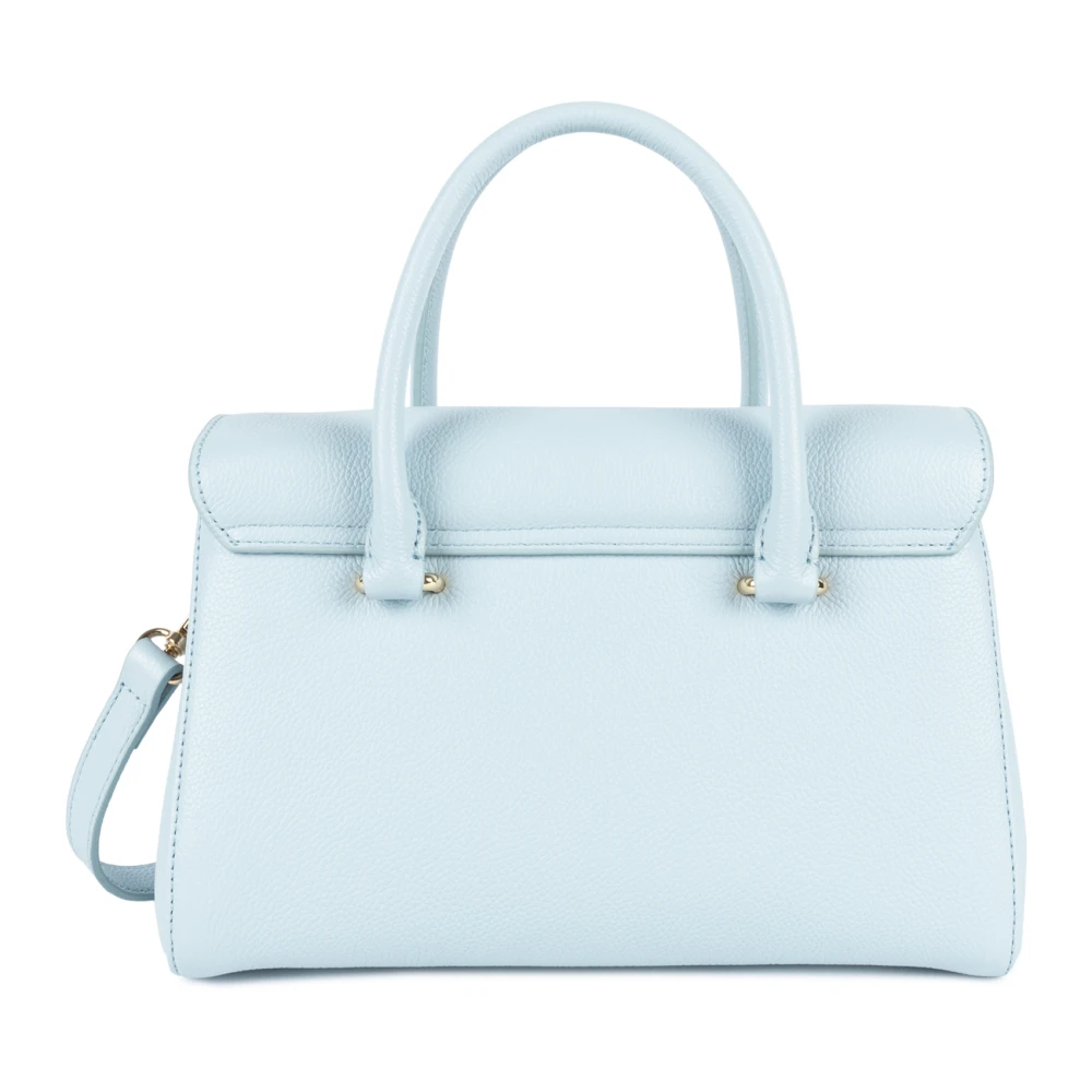 Lancaster Blauwe Leren Flap Handtas Milano Cosmos Blue Dames