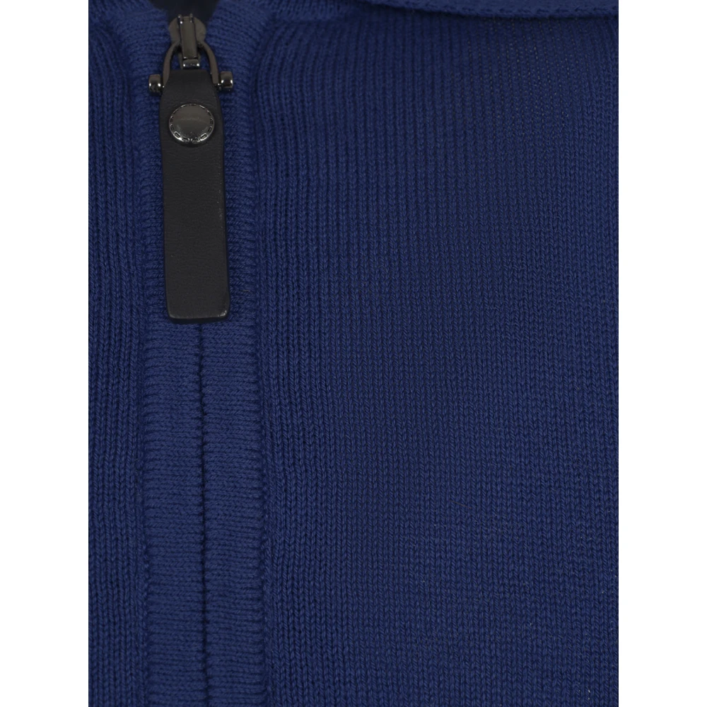 Canali Stijlvolle Punto Sweaters Blue Heren