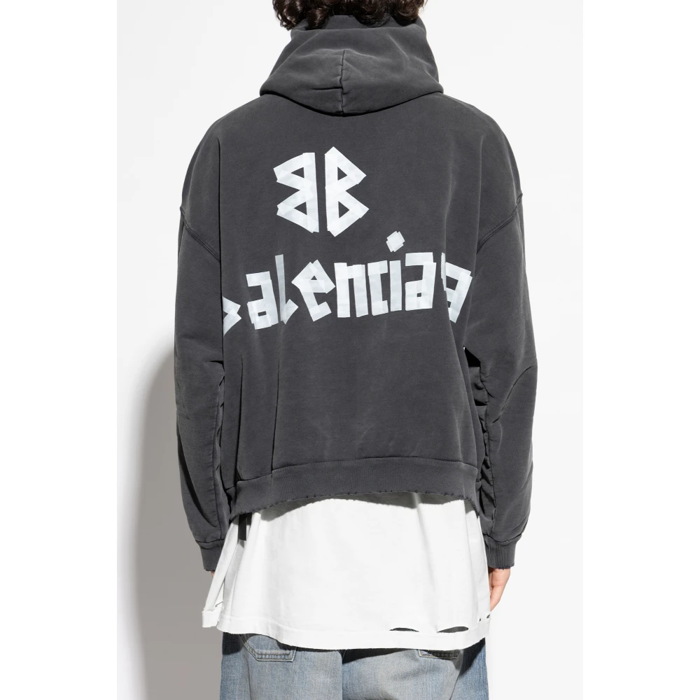 Balenciaga Capuchontrui Gray Heren