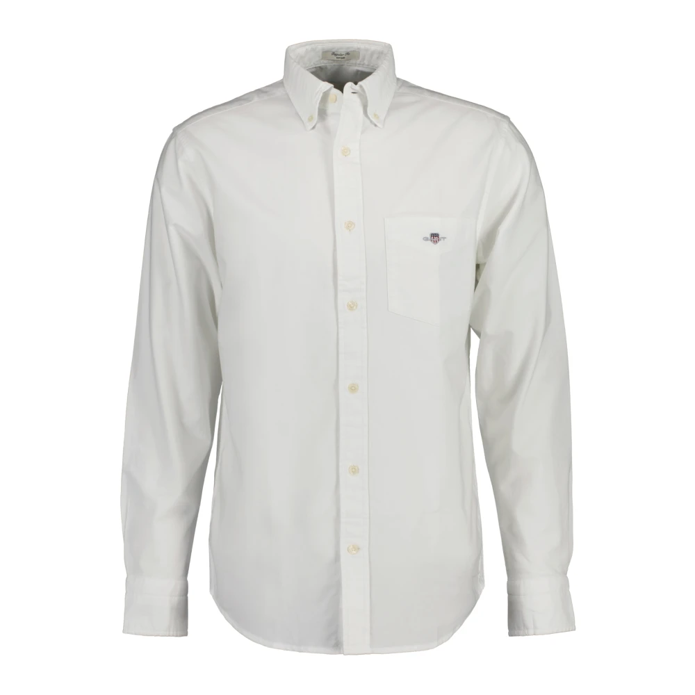 Gant Stijlvolle Overhemden Collectie White Heren