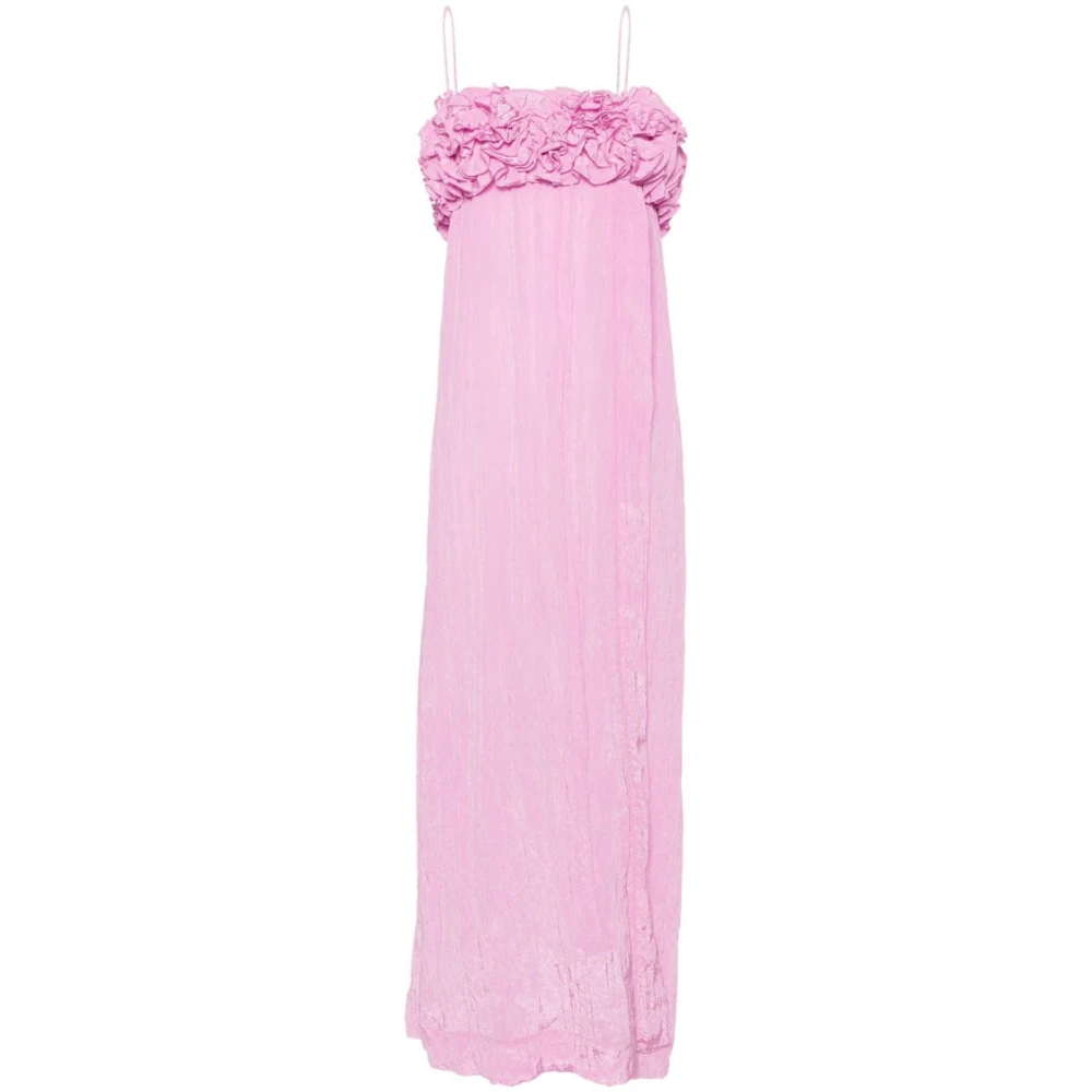 Ganni Maxi Dresses Pink Dames