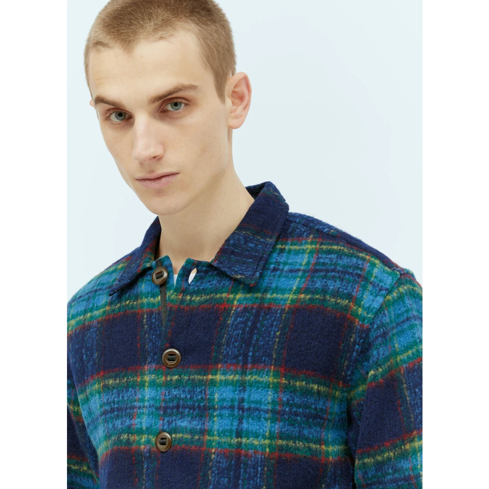 Brain Dead Geruite Flanellen Shacket Multicolor Heren