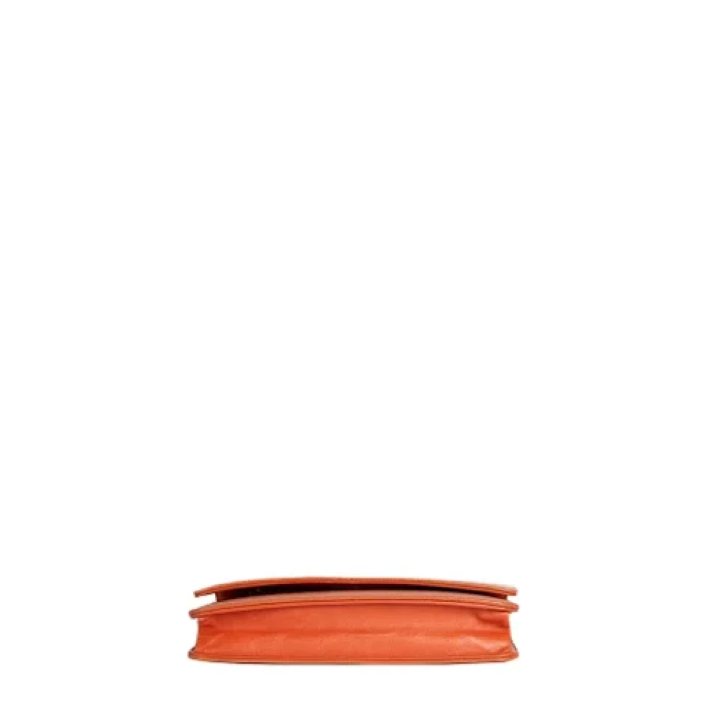 Chanel Vintage Pre-owned Leather wallets Orange Dames