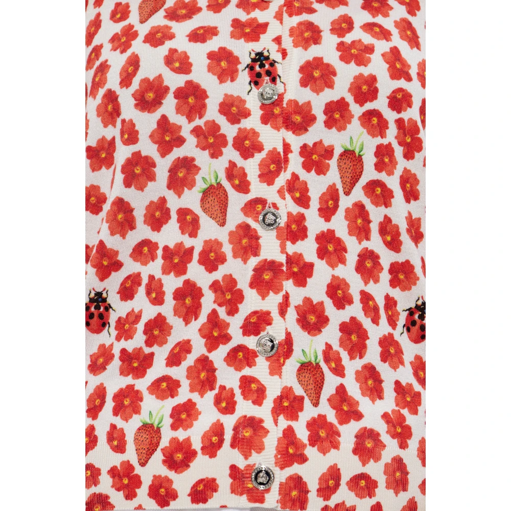 Versace Zijden vest Red Dames