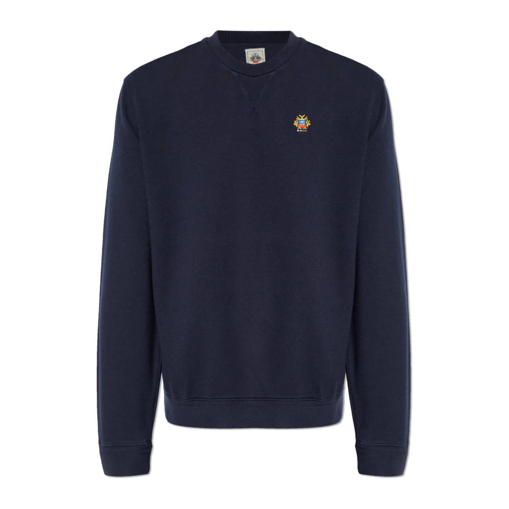 Bally Sweatshirt met logo Blue Heren