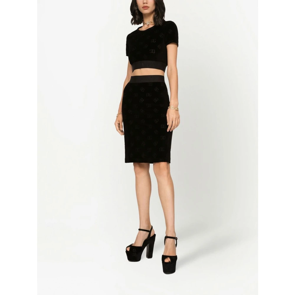 Dolce & Gabbana Stijlvolle Rok voor Vrouwen Black Dames