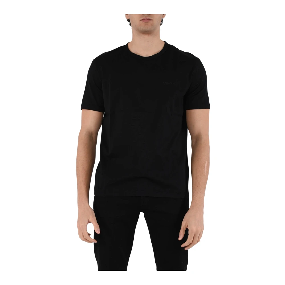 Dondup Jersey T-shirt met slim fit Black Heren