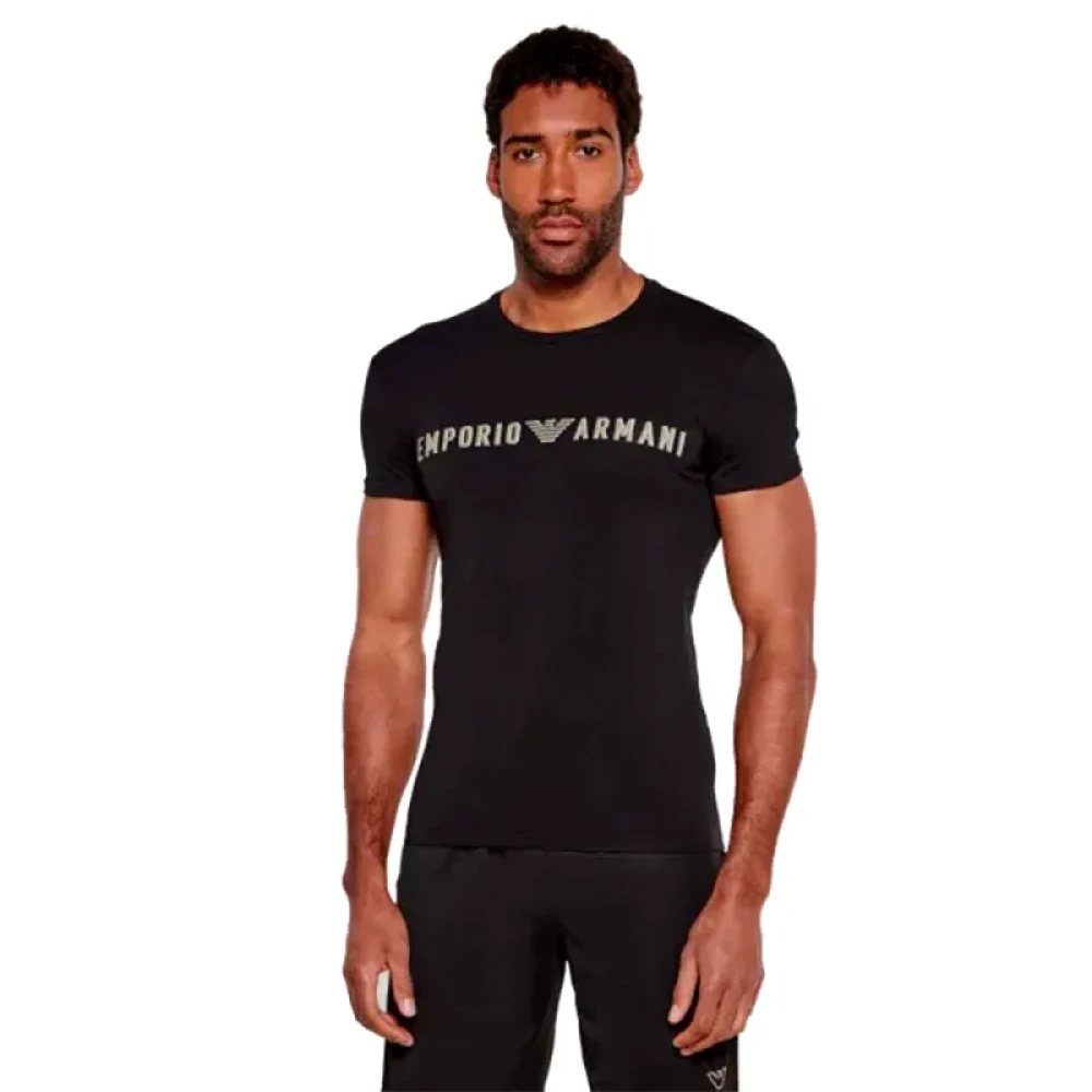 Emporio Armani Herren Schwarz Oberteile, K, Lgröße: