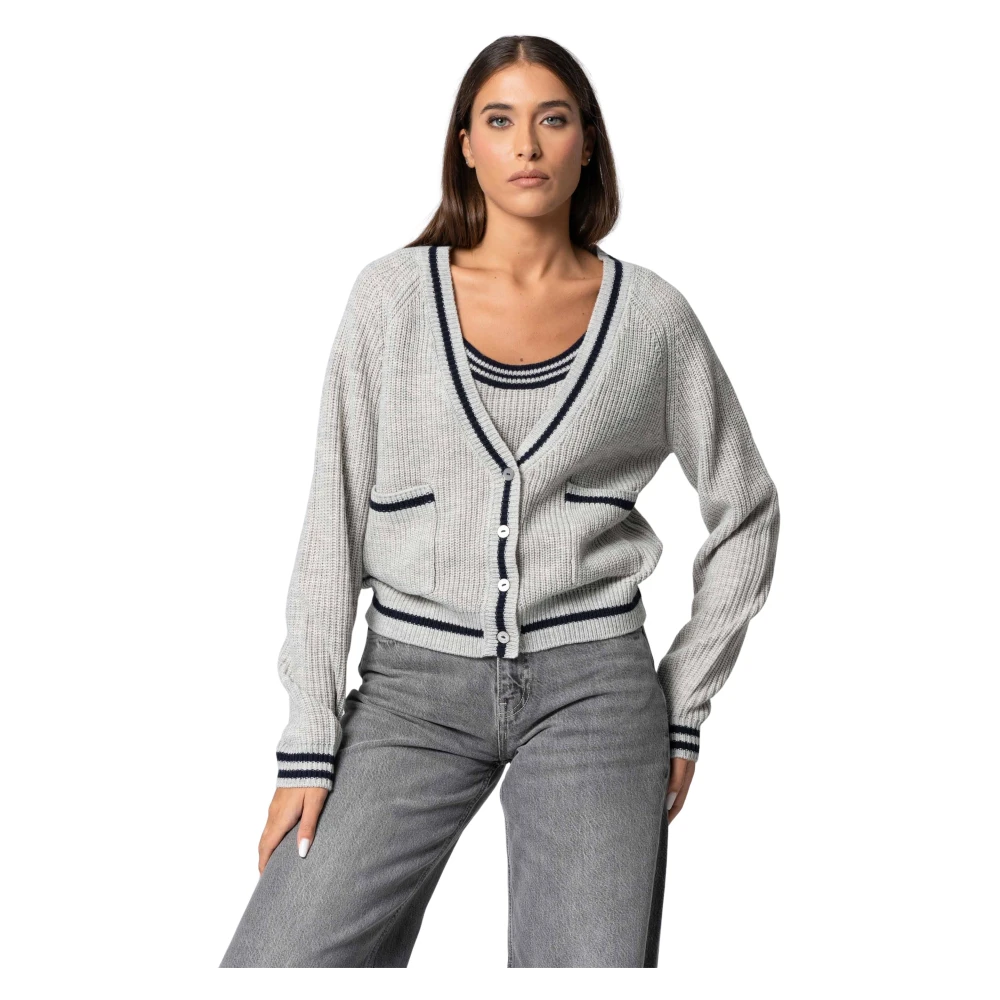 Kocca Women's Gray Cardigans, M, Poetax Cardigan Jumper