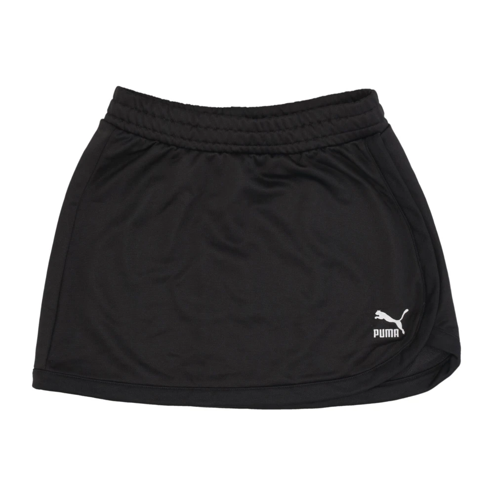 Puma Zwarte A-lijn Korte Rok Lichtgewicht Stof Black Dames