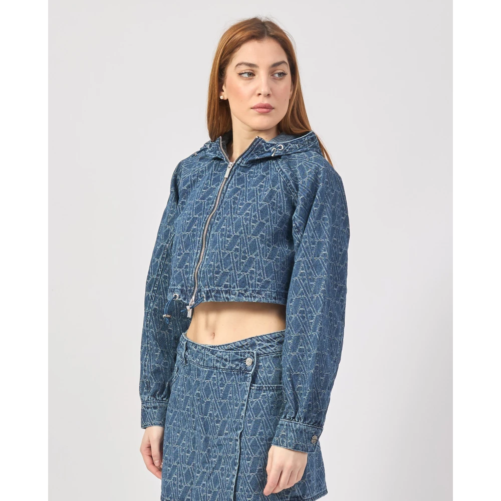Armani Exchange Denim Jassen Collectie Blue Dames