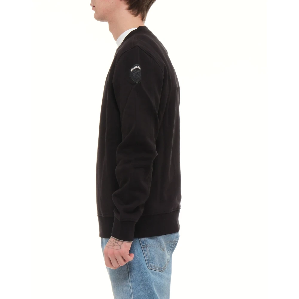 Blauer Stijlvolle Sweater in Diverse Kleuren Black Heren