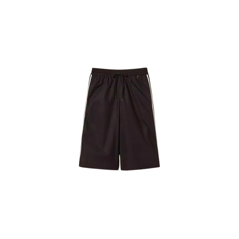 Twinset Black Poplin Bermuda Shorts - Female - Bermudas - S - Shorts