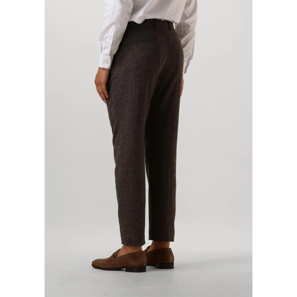 Selected Homme Slim-Reed Wol Broek Brown Heren