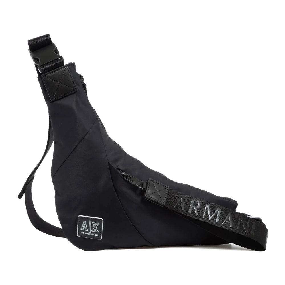 Armani Exchange Stijlvolle heuptas met verstelbare riem Blue Heren