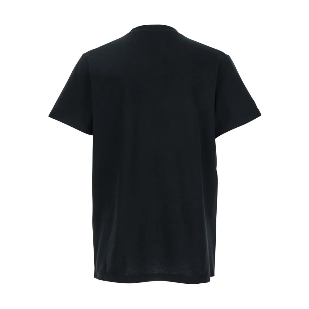 Dsquared2 Zwart Logo Gedrukt Katoenen T-Shirt Black Heren