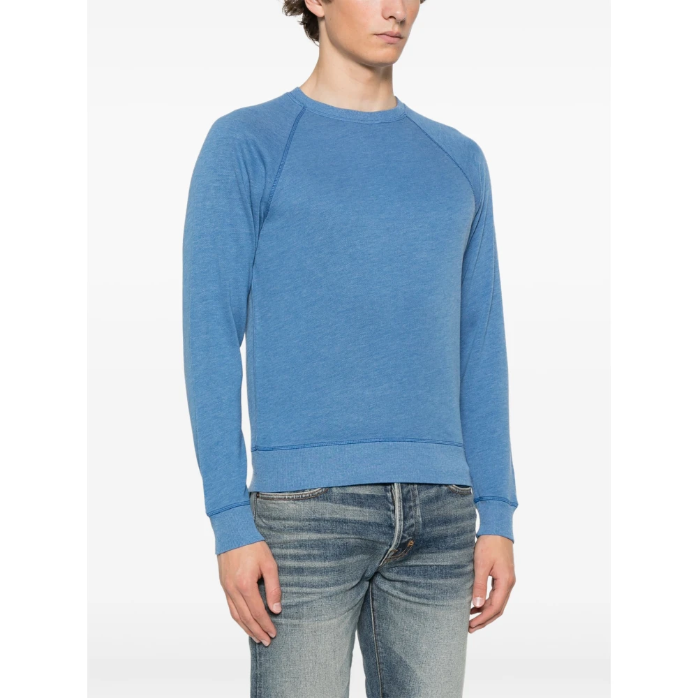 Tom Ford Katoenmix sweatshirt Blue Heren