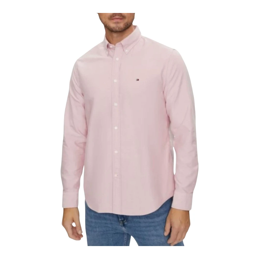 Tommy Hilfiger Heritage Oxford Overhemd voor Mannen Pink Heren
